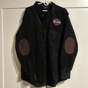 COPY - Men’s Harley Davidson Corduroy button down Elbow patch shirt